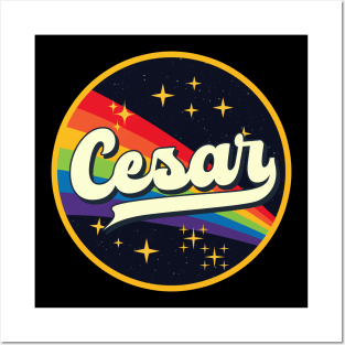 Cesar // Rainbow In Space Vintage Style Posters and Art